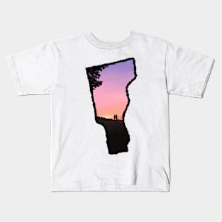 Vermont Sunset Kids T-Shirt